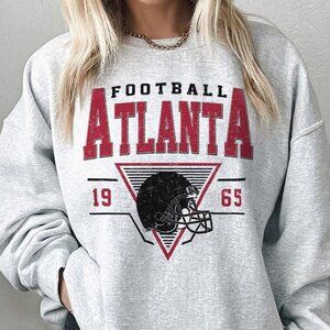 Vintage Atlanta Football Sweatshirt, Retro NFL Atlanta Falcons Unisex Shirt Tee